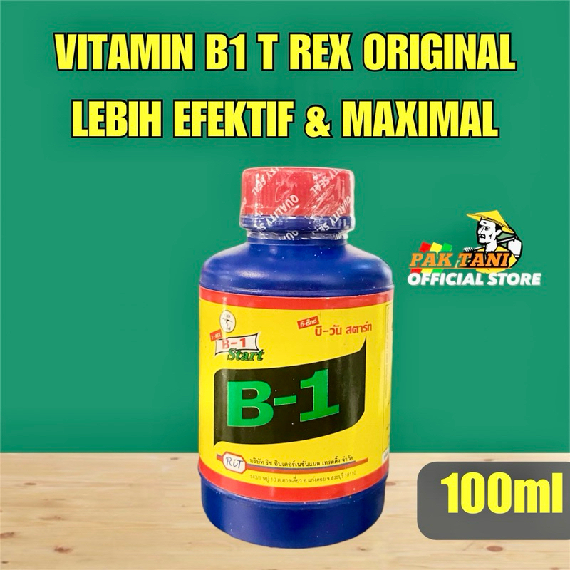 Vitamin B1 tanaman 100 ml anti stres pupuk cair B1 T-Rex ori Thailand