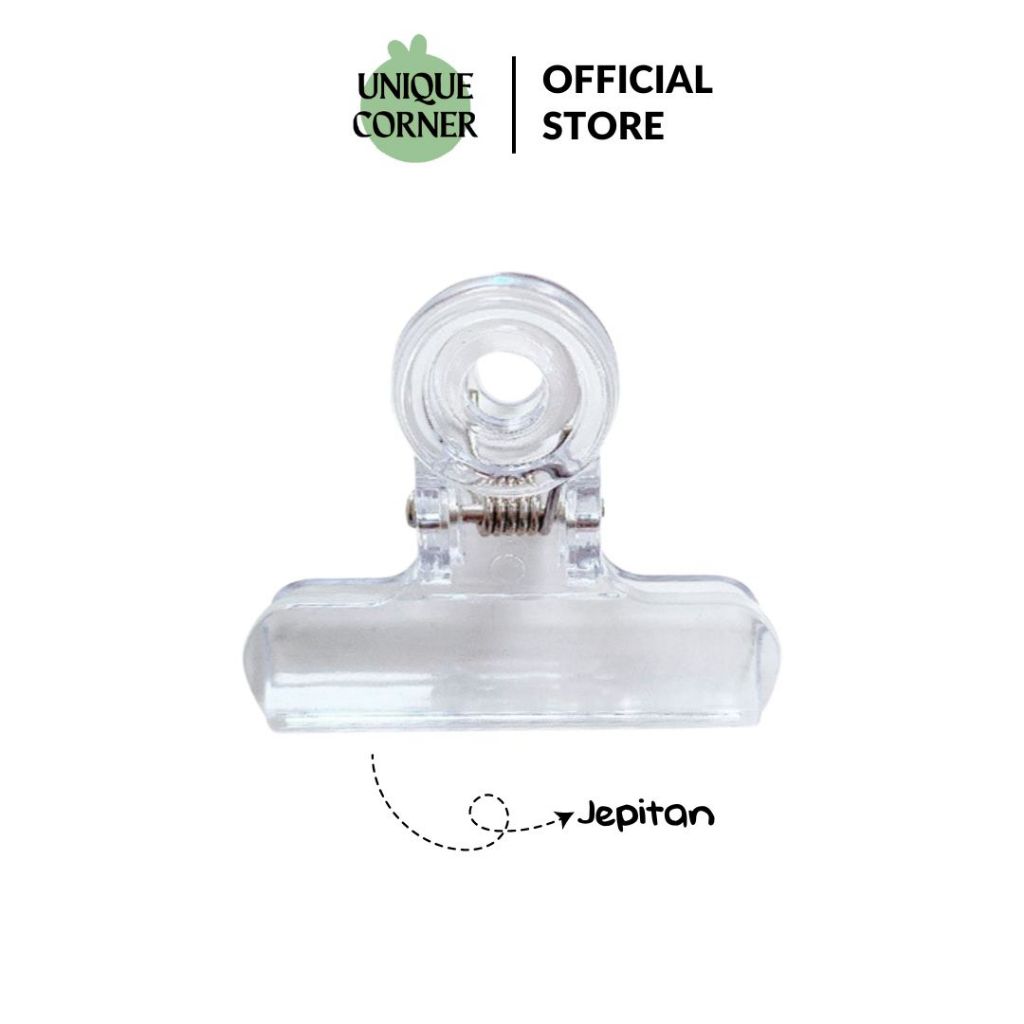

UQ Jepitan Kertas Plastik Transparan Paper Clip Bening Klip Penjepit STY7020