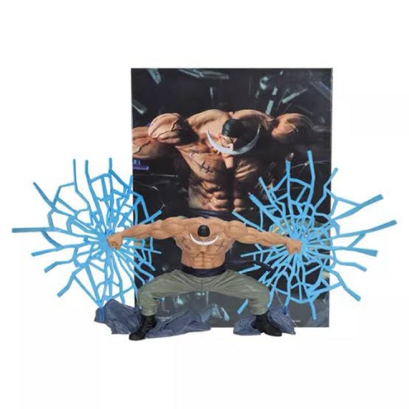 action figure one piece edward newgate shirohige tangan aura biru
