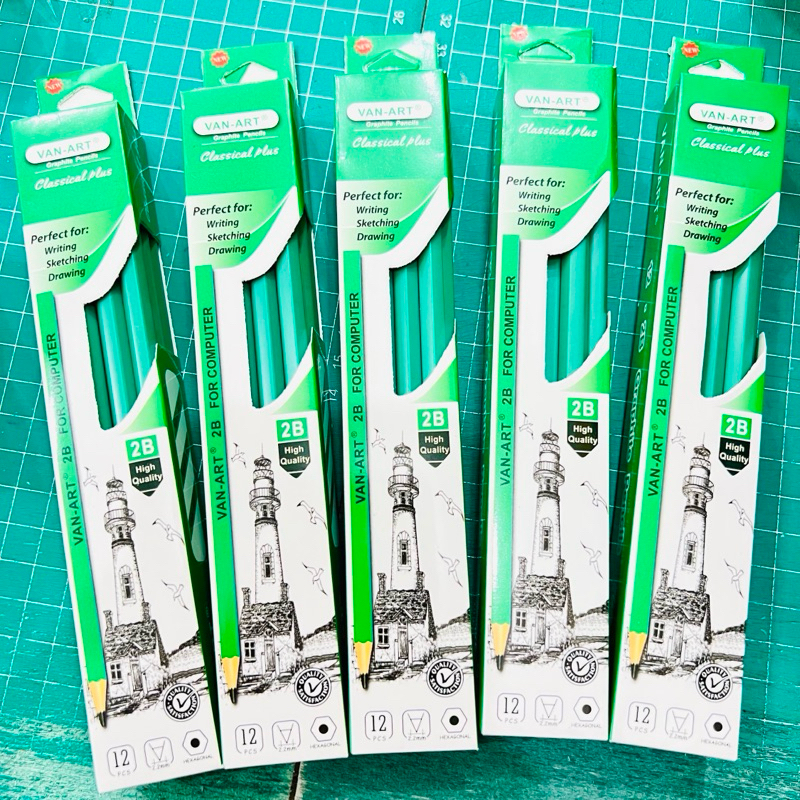 

(1 PACK) Pensil VAN ART HIJAU JUAL PENSIL MURAH LUSIN 2B Superior