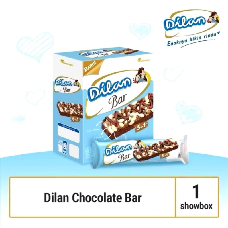 

Dilan Bar 18grX12pcs/Dilan Bar by Garuda/Dilan Bar Box/Snack Dilan