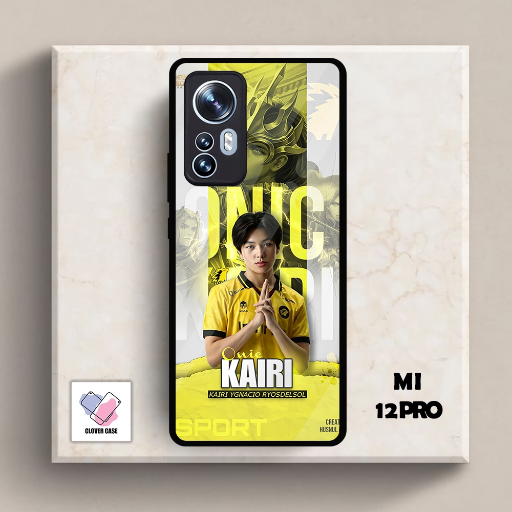 [ML13]  Case Glossy Case | MI 12 PRO | CASE KEKINIAN LUCU |  Casing Hp Kilau Motif ONIC ESPORT