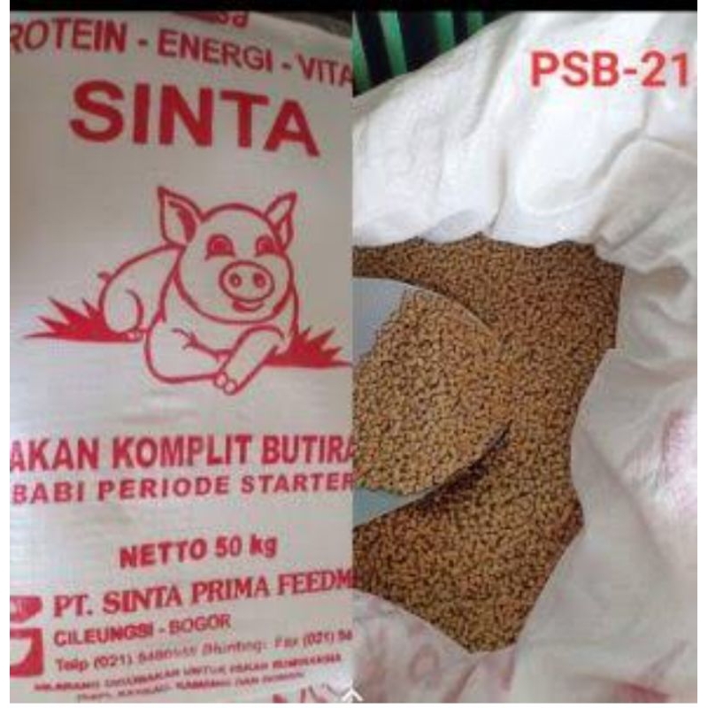 SINTA PSB PUR BABI STARTER PAKAN TERNAK 1KG