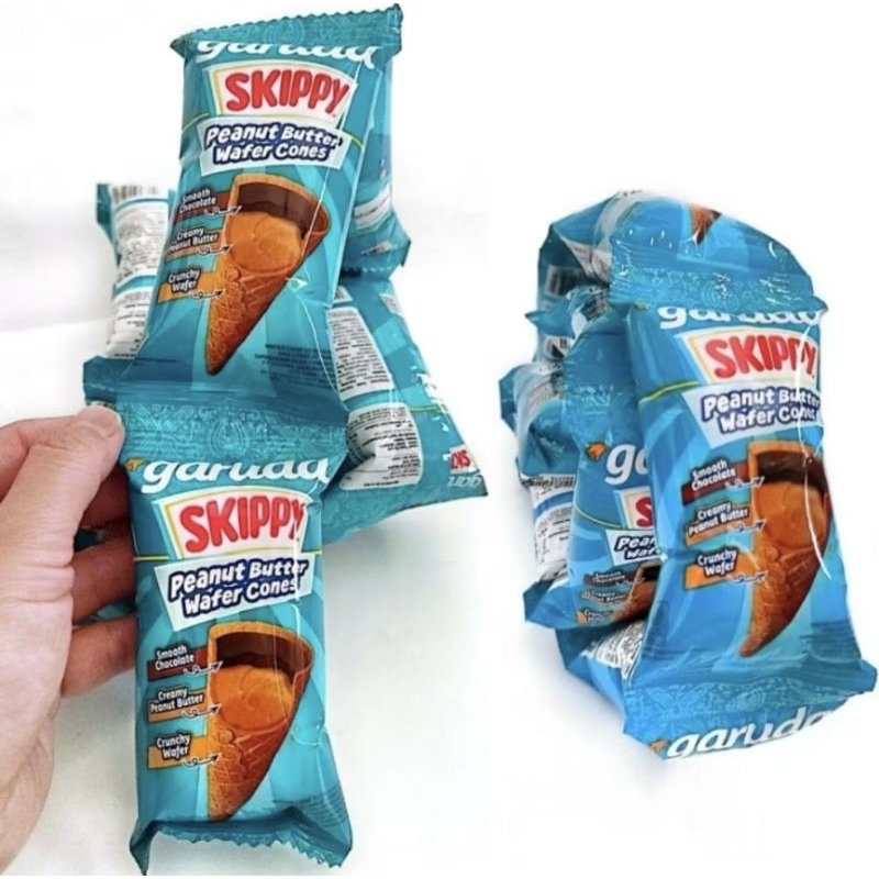 

Skippy Peanut Butter Wafer Cones 1 Pack isi 10 pcs.