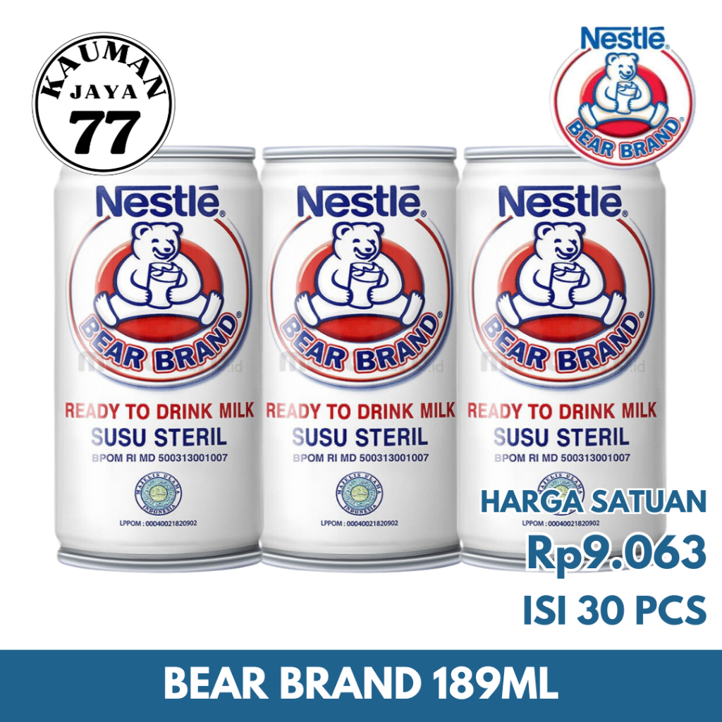 

BEAR BRAAND 189ML ISI 30 PCS TERMURAH