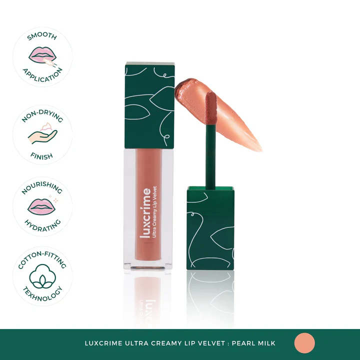 Luxcrime Ultra Creamy Lip Velvet - Pearl Milk | Lipstik Creamy Luxcrime