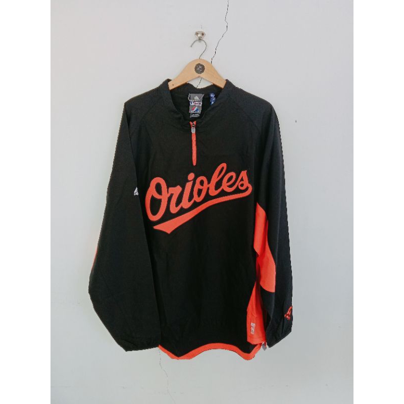 HALF ZIP JACKET MAJESTIC MLB BALTIMORE ORIOLES ORIGINAL