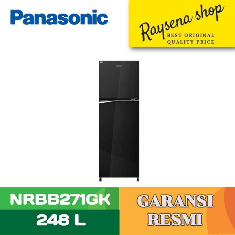PANASONIC KULKAS 2 PINTU KECIL REFRIGERATOR NRBB271GK