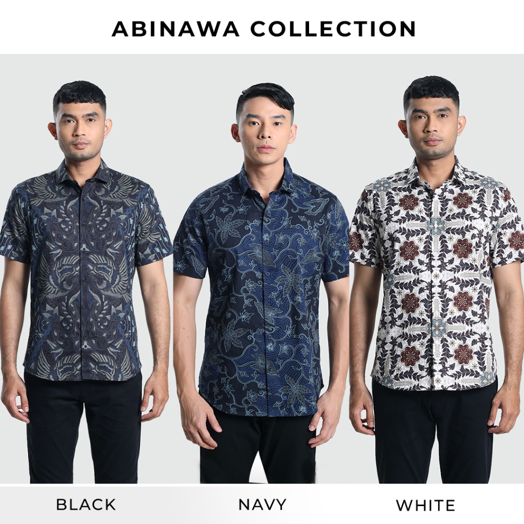 MOC Kemeja Batik Lengan Pendek Pria ABINAWA