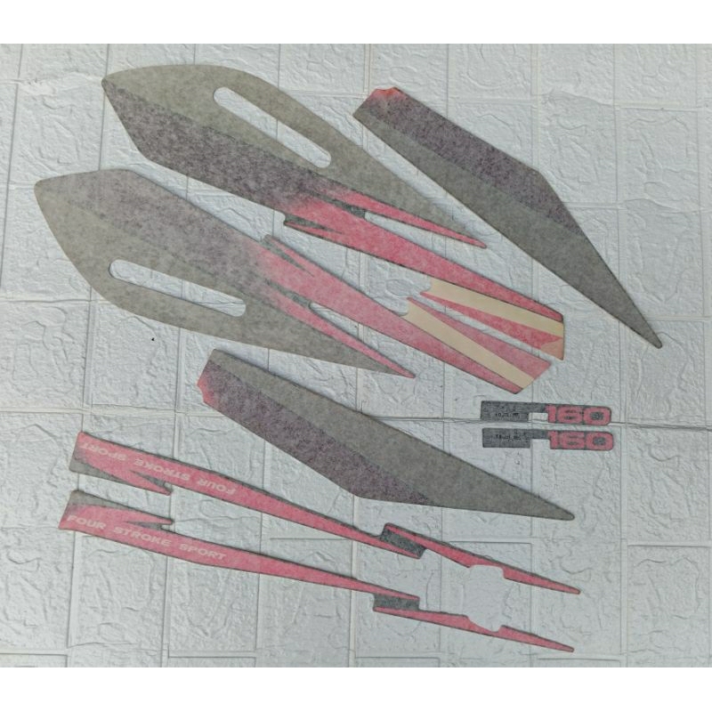 Striping sticker body Honda gl pro gl max 1995 Original