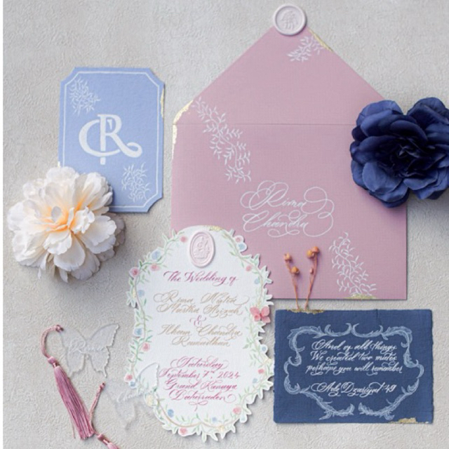 Calligraphy Wedding Invitation Keepsake | Undangan Pernikahan Sangjit Engagement | Basic