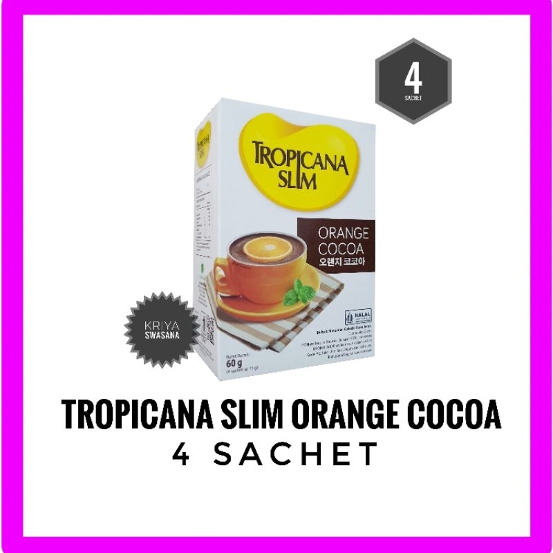 

TROPICANA SLIM ORANGE COCOA ISI 4 SACHET