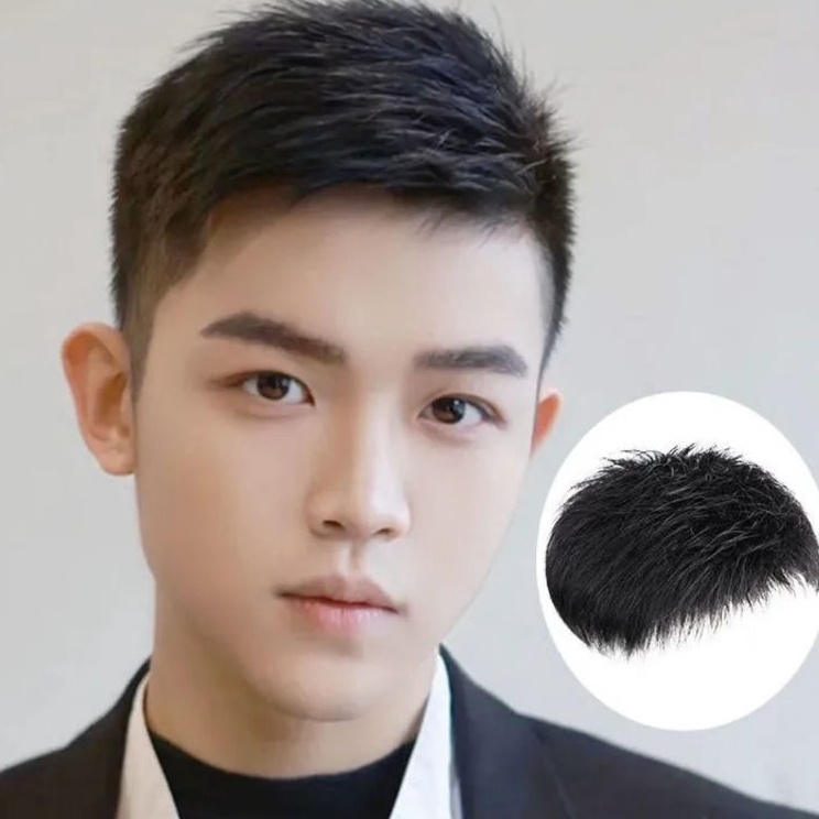 Flash Update  TOUPEE PRIA RAMBUT PENUTUP BOTAK TOUPEE RAMBUT PALSU PRIA PENDEK WIG PRIA MURAH