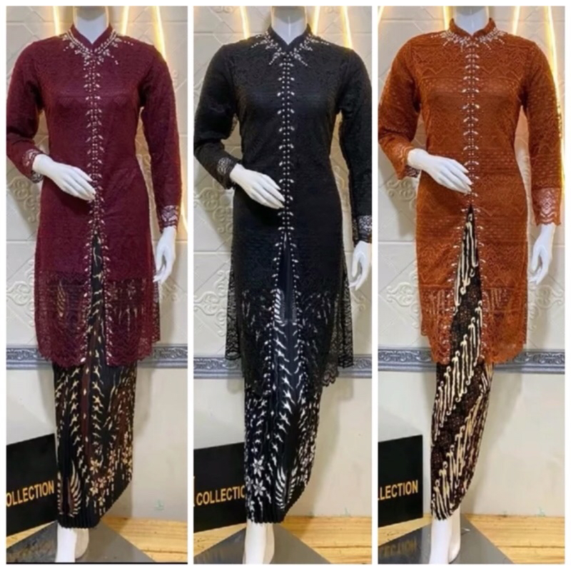 KEBAYA TUNIK BROKAT PAYET || KEBAYA MODERN KRA SHANGHAI BROKAT || KEBAYA TUNIK BUSUI ||
