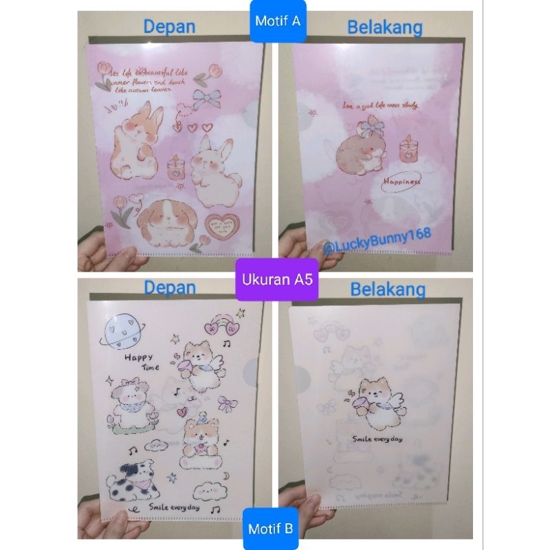 

Map kertas File A4 Map A4 File Bunny Clear Folder A4 map kertas clear folder A5 map kertas lucu kertas file kelinci bunny rabbit shiba inu folder mini folder kertas paper map organizer paper a5 organizer paper a5 kertas a5 mini limited edition pink white