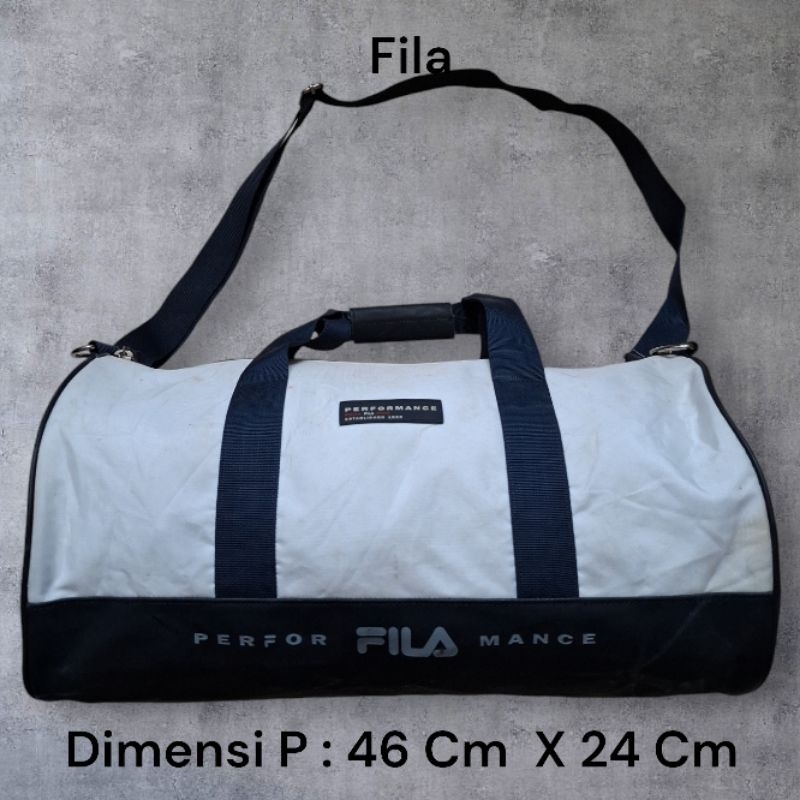 DUFFLE FILA TAS MINGGAT FILLA TRAVELINGBAG FILA SECOND ORIGINA