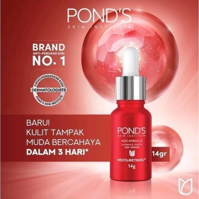 Ponds Age Miracle Hexyl Retinol Night Serum & day serum 14 gr