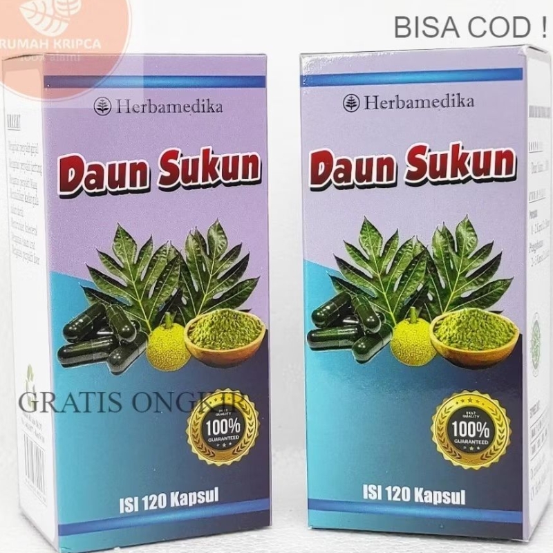 

Bisa COD! Daun Sukun Kapsul Herbamedika isi 120 kapsul - Obat Herbal Alami