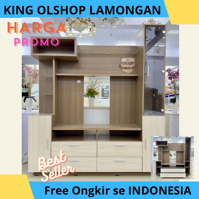 Lemari Rak Tv Buffet  Activ Nexa Wu 182 / Bufet Sekat Ruangan / Sketsel [LAMONGAN]