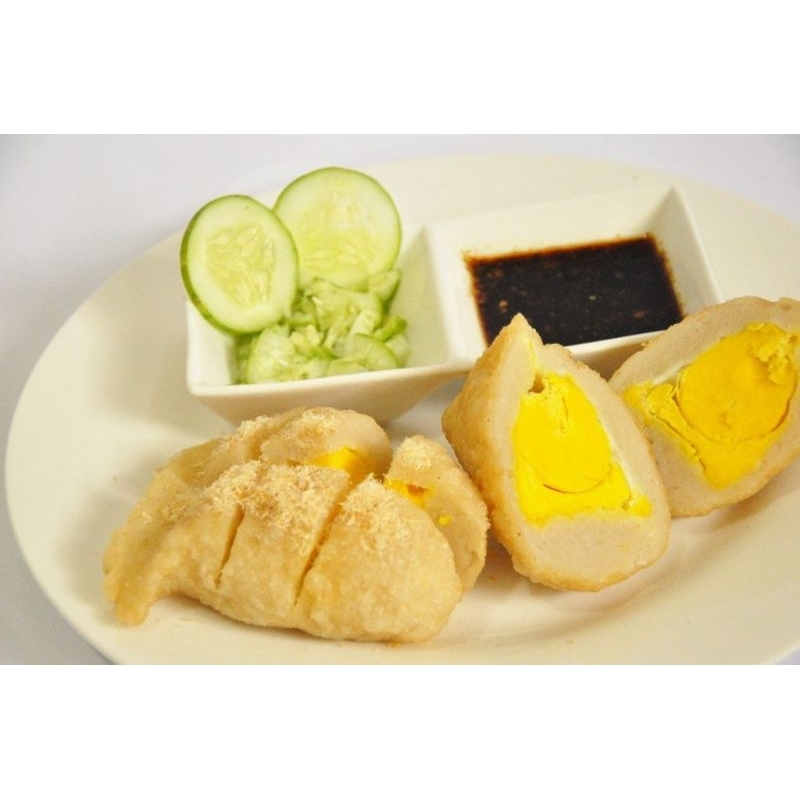 

4 pcs pempek kapal selam + cuko kental