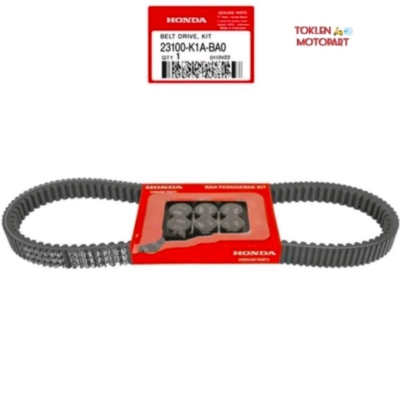 V-BELT/FANBELT SET (K1A) BEAT STREET 2020-SEKARANG ORIGINAL HONDA AHM