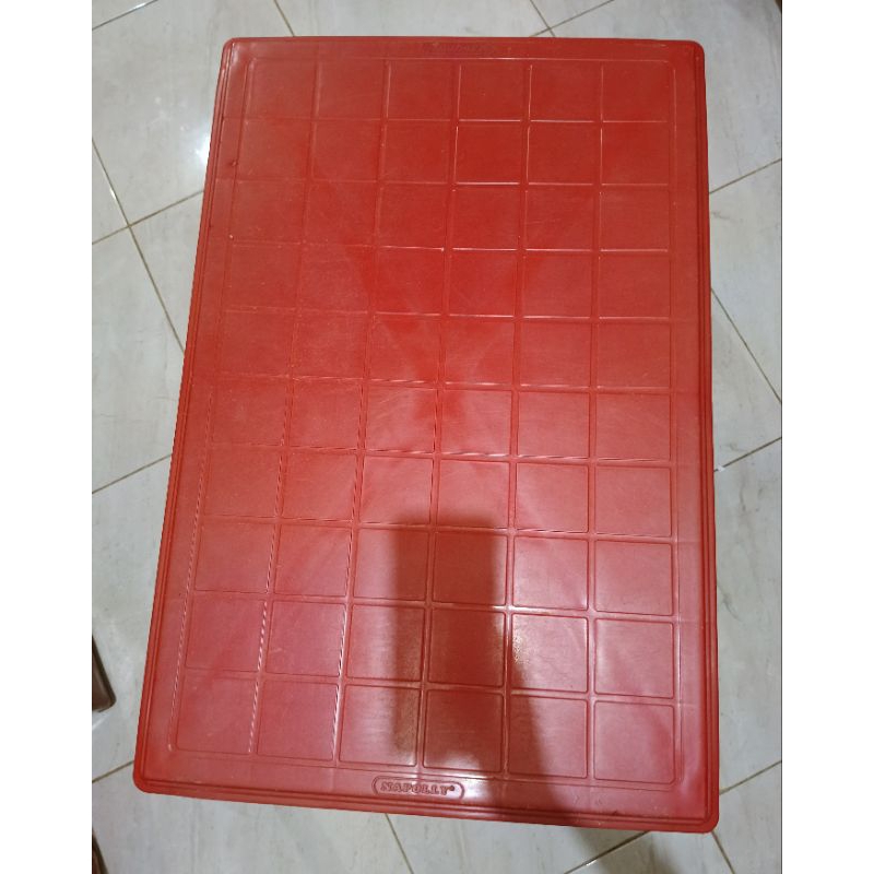 Meja Plastik Napolly BIG 7550 Warna Merah Jumbo