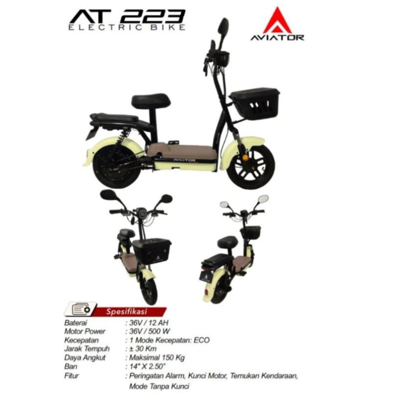 Sepeda Listrik Aviator At223