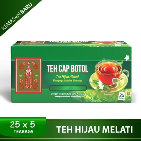 

Teh Cap Botol Hijau Celup 25s Aroma Melati (25s x5 Box = 1 Pack)