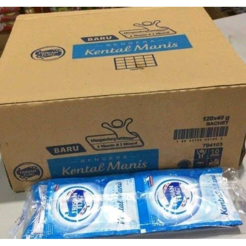

Susu Kental Manis Bendera Frisian Flag 6 Sachet