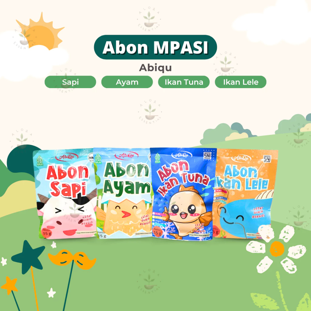 

Abiqu Abon Sachet MPASI / Abon Anak / Makanan Sehat / Mpasi Bayi