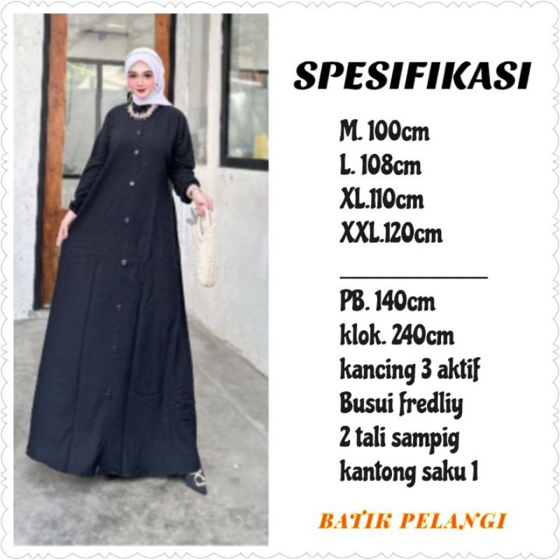 NEW GAMIS WANITA POLOS FULL KANCING MATT TWILL ORI PREMIUM BEST SELLER TWILL ORI PEKALONGAN GAMIS