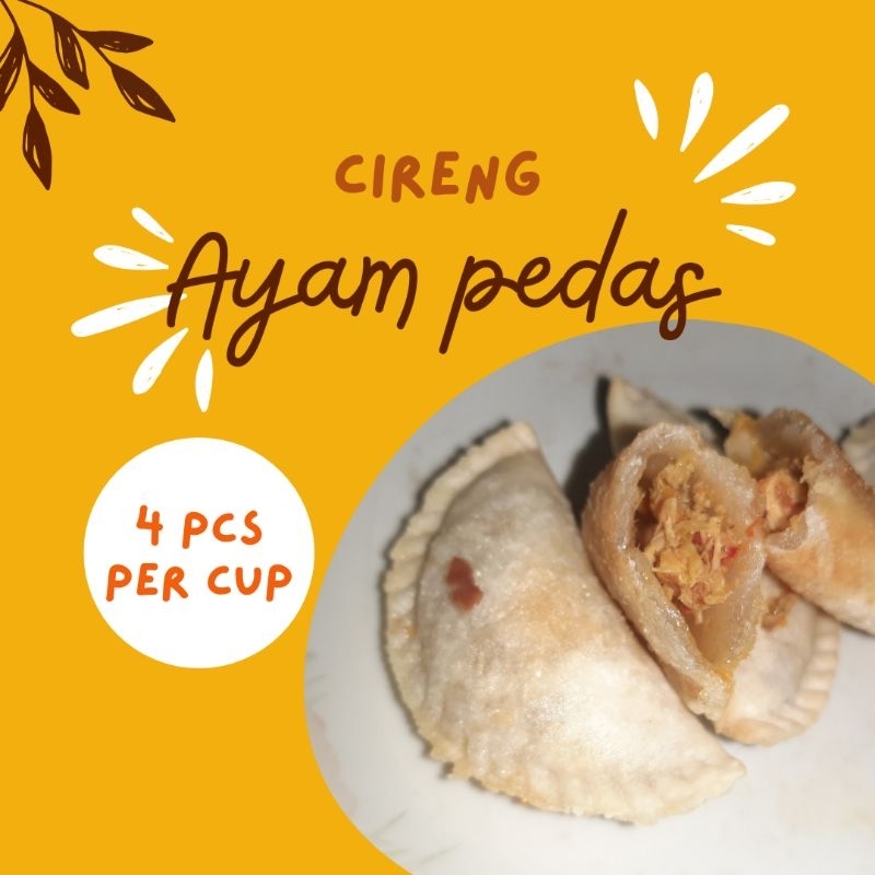 

CIRENG UNYIL ISI AYAM PEDAS 4pcs