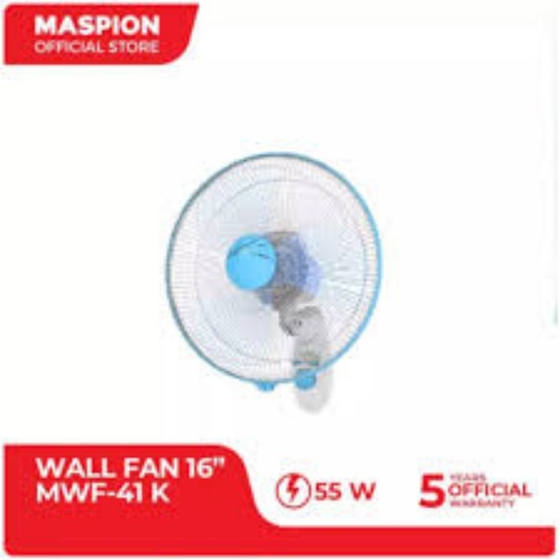 Kipas Angin Dinding Wall Fan Maspion 16 Inch 16” MWF-41K / MWF41K / MWF 41 K