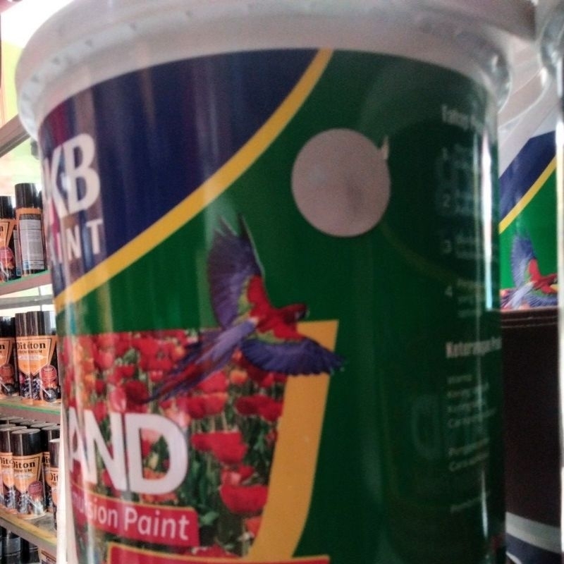 Cat tembok Abu-abu muda 5kg interior