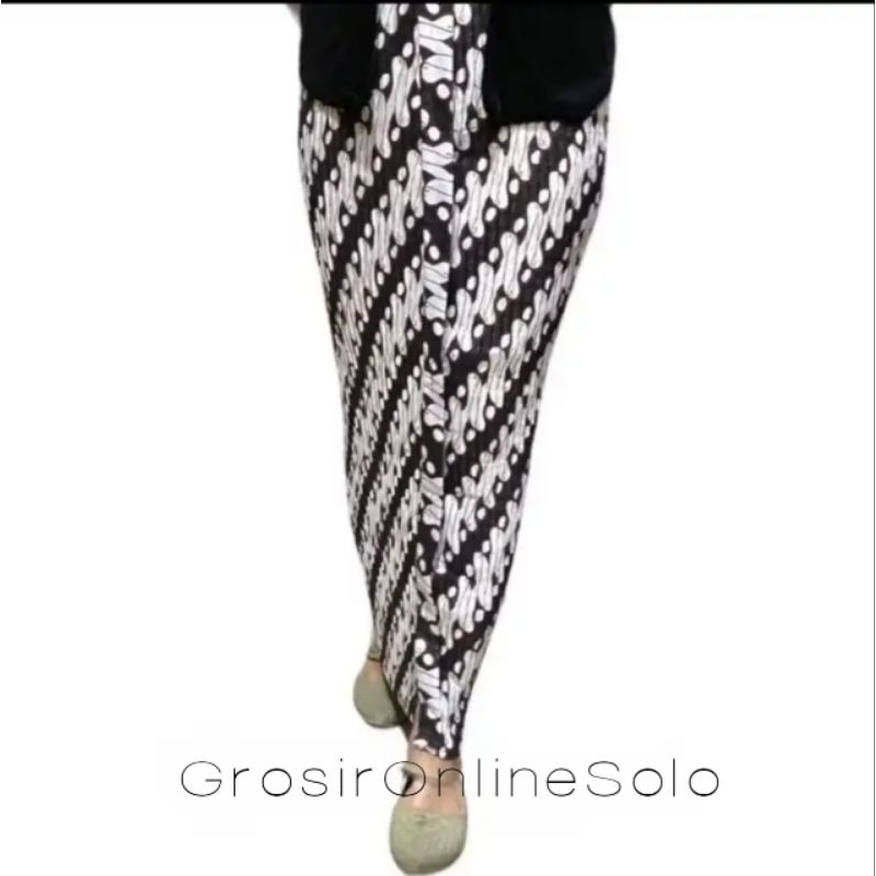 Rok Plisket Batik Motif Parang Ayu / ROK Plisket Jawa / ROK Plisket Panjang