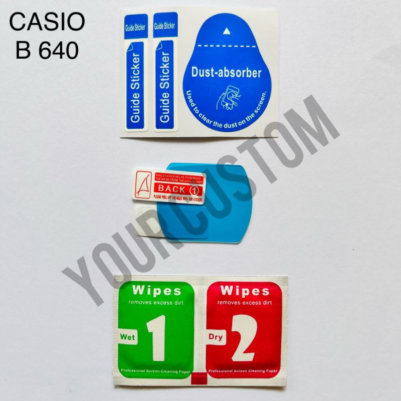 Casio B 640 antigores / pelindung film / pelindung layar