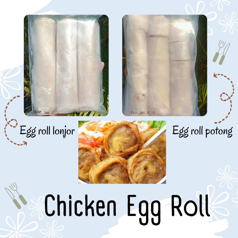 

Chicken Egg Roll/ Ayam Telur Gulung Bento Frozen/bekal praktis
