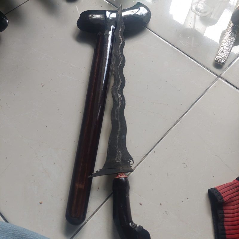 keris lintang kemukus komplit warangka