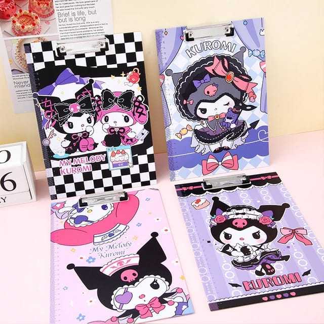 

Veiso_Papan Ujian Fancy Korumi/Papan Ujian Lucu/Clipboard Papan Ujian Papan Jalan Klip A4 Alat Tulis Stationery/papan Jalan Sanrio
