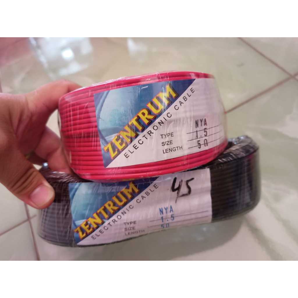 Kabel Listrik NYA 1x1.5mm Tunggal / Satuan Rol
