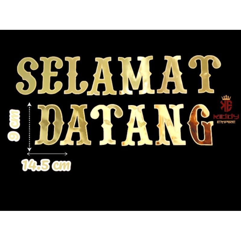 TULISAN DIY SELAMAT DATANG / TERIMA KASIH / MOHON DOA RESTU