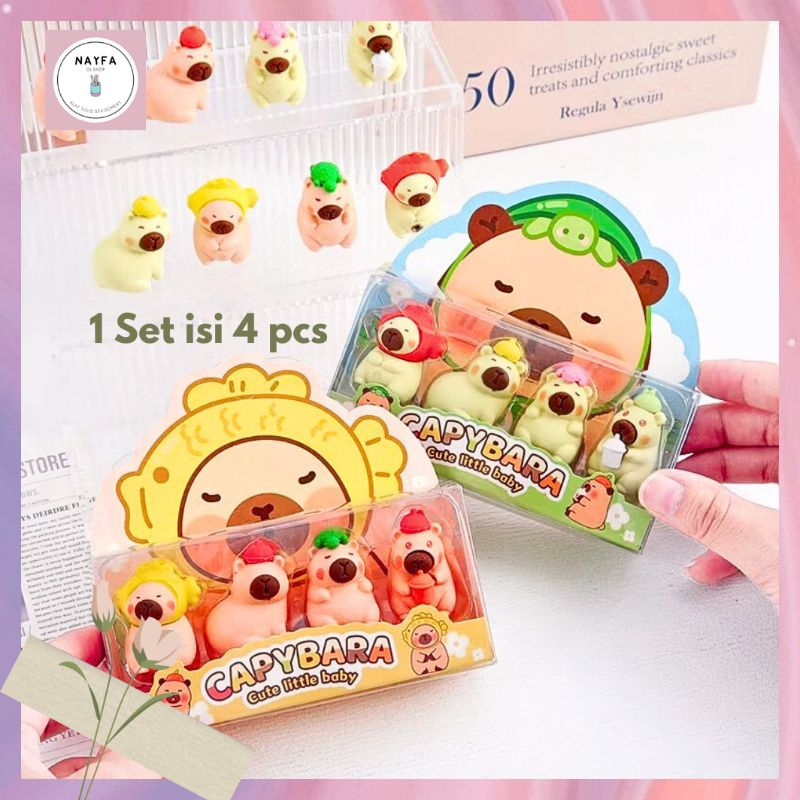 

Penghapus Capybara Isi 4 Pcs Eraser Karakter Viral Termurah