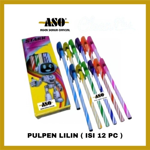 

PULPEN LILIN sekolah kantor tinta hitam ( ISI 12 ) anti macet PROMO !!!