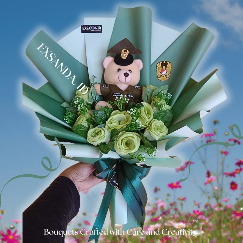 BUKET PELANTIKAN TNI AD 10 BUNGA UNTUK PELANTIKAN PERWIRA BINTARA TAMTAMA DAN MOMENT INDAH LAINNYA