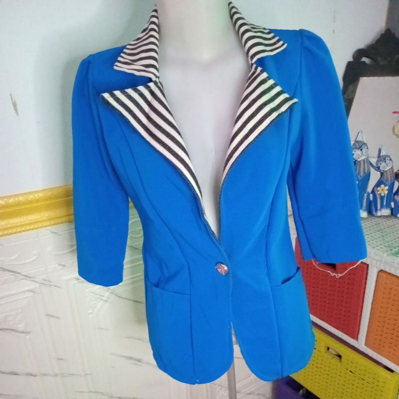 Blazer Biru BCA Salur preloved