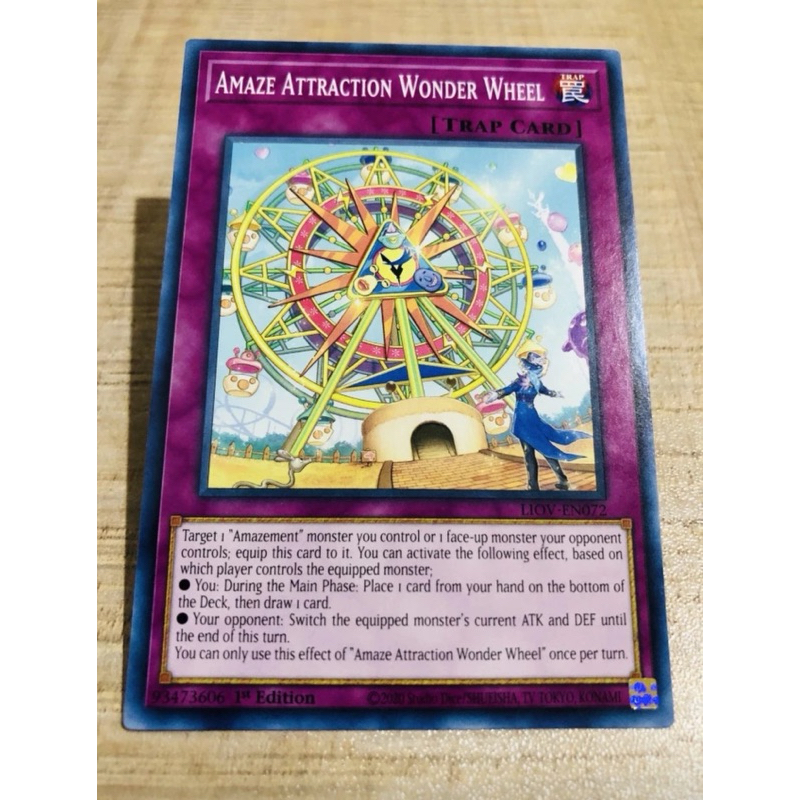kartu yugioh original amaze attraction wonder wheel