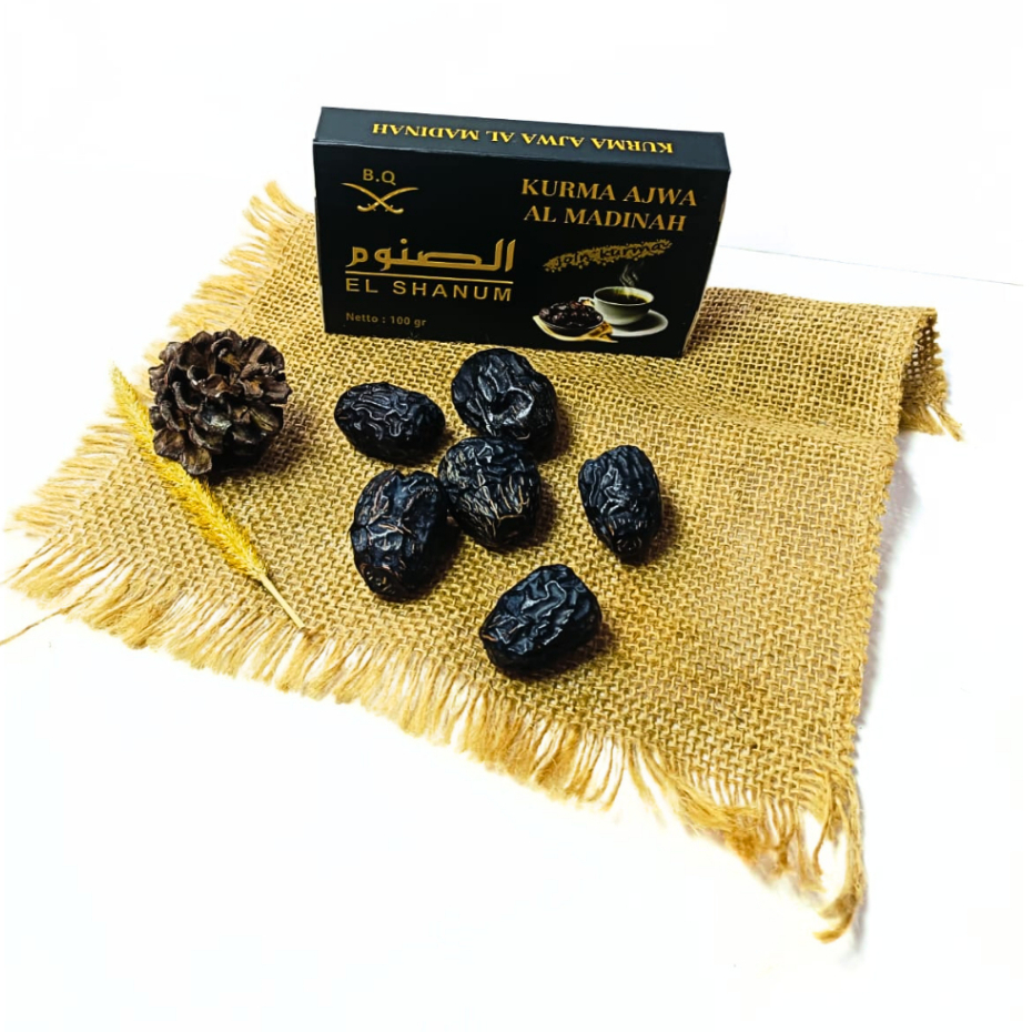 

BQ Kurma Ajwa 100gr / Kurma Nabi Asli Madinah / Kurma Nabi Original / Kurma Madina