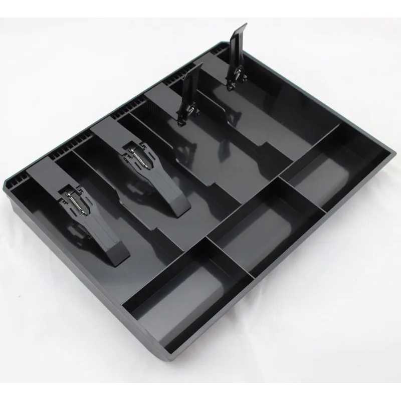 Laci Uang Kasir 4 Sekat Plastik Coin Cash Drawer Tray