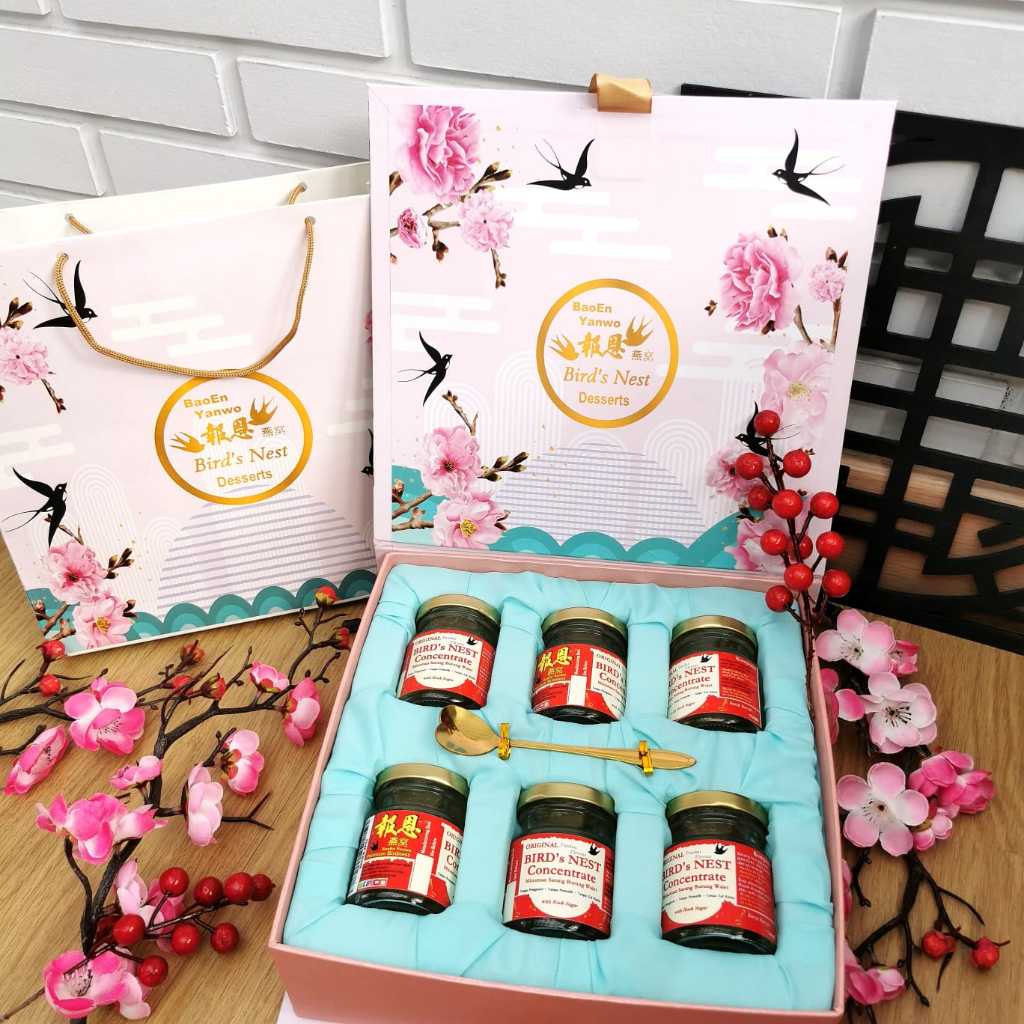 

Hampers Kado - Minuman Sarang Burung Walet - Concentrate - Collagen Peach Gum Birds Nest Dessert