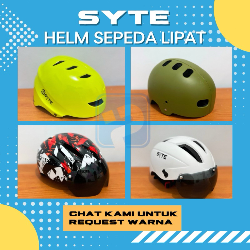 HELM SEPEDA SYTE/HELM SEPEDA LIPAT MTB /HELM ROAD BIKE